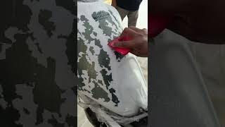 paintprotectionfilm installation viralshort freestyle ppf detailing [upl. by Nyrhtak891]