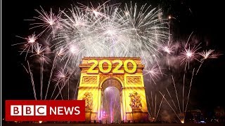 Bangs and flashes set off new decade  BBC News [upl. by Dahij]