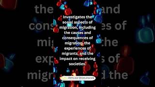 Sociology of Migration  Subfields in Sociology [upl. by Ahsoem]