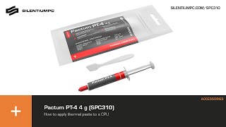 Pactum PT4 4 g SPC310  How to apply thermal paste to a CPU [upl. by Ialokin824]