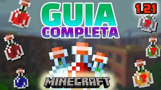 COMO HACER TODAS LAS POCIONES EN MINECRAFT 121 TUTORIAL minecraft [upl. by Lord]