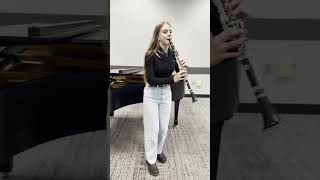 quot🎶 Our senior clarinetist Katie nails Gershwin’s iconic Rhapsody in Blue glissando clarinet [upl. by Cello357]