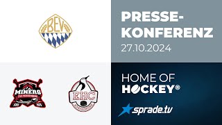 27102024  Pressekonferenz  TSV Peißenberg vs EHC Königsbrunn [upl. by Akkim]