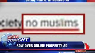 Ad bars Muslims from renting flat [upl. by Nailluj]