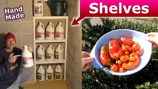 Garden Fertilizer Shelves Woodworking [upl. by Marybella]