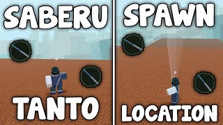 Saberu Tanto Spawn Location  SHINDO LIFE ROBLOX [upl. by Anurag845]