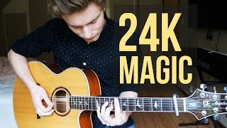 Bruno Mars  24K Magic  Guitar Cover Instrumental  Mattias Krantz [upl. by Ax331]