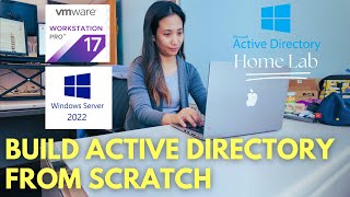 Installing Active Directory on Windows Server on Virtual Machine Home Lab Ep 1 [upl. by Eddana202]