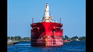 Freighter Friday The Federal Fraser Departing Duluth after discharging Cement from Akçansa Turkey [upl. by Juley]