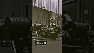 180Kg Bench Failed  180kgfail bodybuilder gymlover shortsfeed viralvideo shorts [upl. by Aisul580]