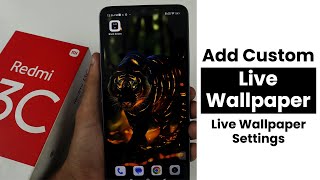 Add Custom Live Wallpaper In Redmi 13C  Live Wallpaper Settings [upl. by Asemaj]