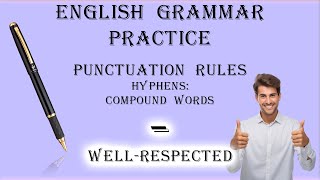 Hyphens Compound Words 5 Practice Exercises [upl. by Attiuqehs]