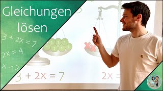 GLEICHUNGEN lösen  einfach erklärt [upl. by Aniez]