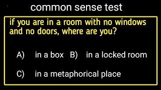 Common Sense Test QuizTest basic common sense and general knowledge quiz commonsense funfacts [upl. by Halsey]