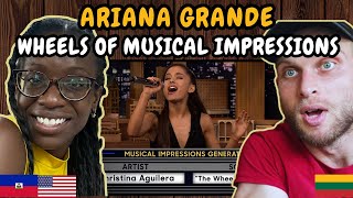 REACTION TO Ariana Grande  Wheel of Musical Impressions  FIRST TIME WATCHING [upl. by Tacklind72]