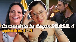 CASAMENTO ÀS CEGAS BRASIL 4  Comentários EP 1  4  Netflix [upl. by Elsa]