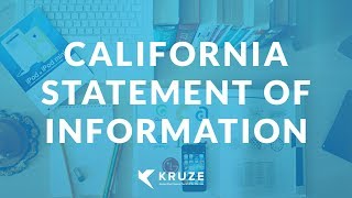 California Statement of Information How to File Online amp What to Consider [upl. by Lasonde]