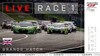 LIVE  Race 1  Brands Hatch  Fanatec GT Europe 2024 English [upl. by Asylla149]