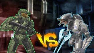 Halo 2 AI Battle  Spartan IIs vs Elite Ultras [upl. by Jacobah399]