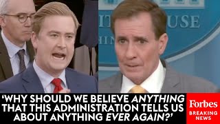 BRUTAL Fox News Peter Doocy Mercilessly Grills John Kirby About Lloyd Austins Hosptilization [upl. by Bartley]