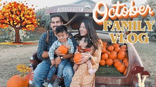 OCTOBER 2024 FAMILY VLOG  pumpkin patch spending time with my kiddos exploring fall activities [upl. by Hartwell]