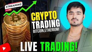 Crypto Live Trading  5 AUGUST  thetraderoomsss bitcoin ethereum cryptotrading [upl. by Artim]