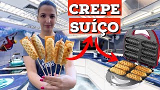 Receita de MASSA PARA CREPE SUIÇO para fazer em casa muito SABOROSA e fácil de fazer [upl. by Lah]