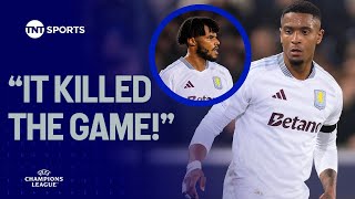 Ezri Konsa reacts after Tyrone Mings gifts bizarre penalty as Aston Villa lose in Belgium 😩 UCL [upl. by Asilem137]