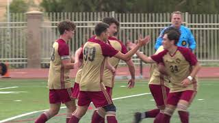 J Serra Lions Pounce on Counter Attack for Early Goal Godinez Grizzles Soccer Playoffs 2021 [upl. by Ynaitirb]