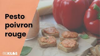 Une recette facile de pesto maison aux poivrons rouges [upl. by Ahrat]