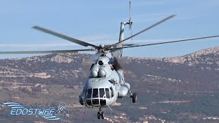 Croatian Air Force Mil Mi8 MTV1  Landing amp Close Overhead Takeoff  LDSPSPU [upl. by Ehtylb]