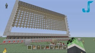 Minecraft Xbox Biggest Piston Gate TUTORIAL 27x10 Portcullis [upl. by Aneryc]