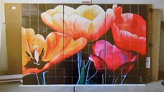 Wall Decorating Ideas Tile Art Murals  Custom Made for You [upl. by Ydniahs574]