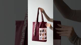 Artistic Burgundy Bag with Dishware Patterns 🎨🍴”ArtisticBag BurgundyStyle DishwarePrint [upl. by Enutrof]