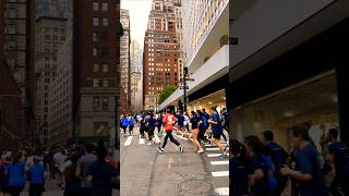 Marathon in New York City newyorkcity manhattan usa [upl. by Esilahc528]