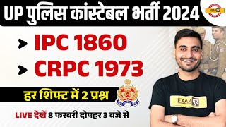 UP CONSTABLE IPC amp CRPC CLASS  UP POLICE GK GS MARATHON CLASS  UPP IPC amp CRPC CLASS BY VIVEK SIR [upl. by Nela]