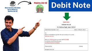 Debit Note kya hota hai  Why Debit Note is issued  Source Document  Class 11 Accounts [upl. by Horwath]