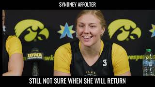 Iowa Hawkeye Sydney Affolter Wants Out With Her Girls hawkeyes [upl. by Auqinat]