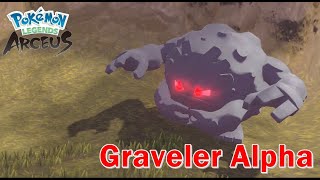 Pokemon Legends Arceus How to Catch Graveler Alpha [upl. by Waki]