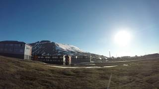 Midnight Sun in Longyearbyen Svalbard Norway [upl. by Jakie]