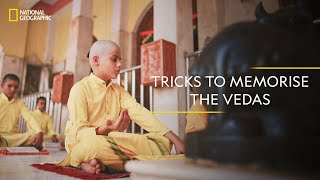 Tricks to Memorize the Vedas  It Happens Only in India  National Geographic [upl. by Merlin]