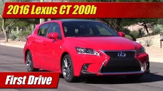 2016 Lexus CT 200h First Drive [upl. by Hirsch336]