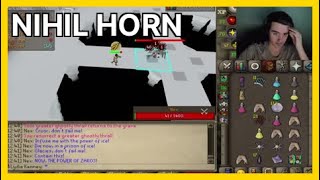 NIHIL HORN sawkid86  OSRS Highlights [upl. by Htiekal]