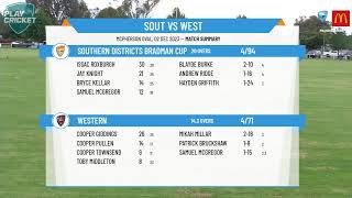 Country Cricket NSW  Bradman Cup  Round 1  Southern Districts Bradman Cup v Western [upl. by Anetsirhc]