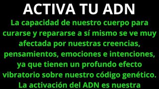 SANACION MENTAL FÍSICA Y ESPIRITUAL SANACION Y ACTIVACIÓN DE NUESTRO ADN RECUERDA QUIEN ERES [upl. by Heger552]