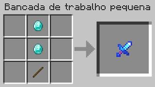 EU CONSIGO CRAFTAR ITENS PEQUENOS NO MINECRAFT [upl. by Tewell656]