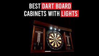 Best Dartboard Cabinet With Light Reviews 2022 [upl. by Aicak]