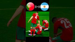 Portugal vs Argentina  FINAL  Penalty shoot by efootball 🤗  realistic pes gaming 🤗  shorts [upl. by Yeltneb]