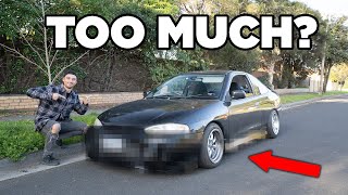 Turning my 5000 Lancer into a 40000 Evo BODY KIT INSTALL [upl. by Linker]