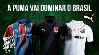 VASCO NA PUMA  as NOVAS MARCAS dos TIMES BRASILEIROS 20242025 [upl. by Barny674]